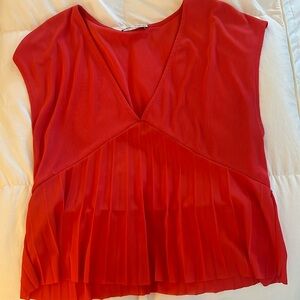 Zara Hot Coral Top